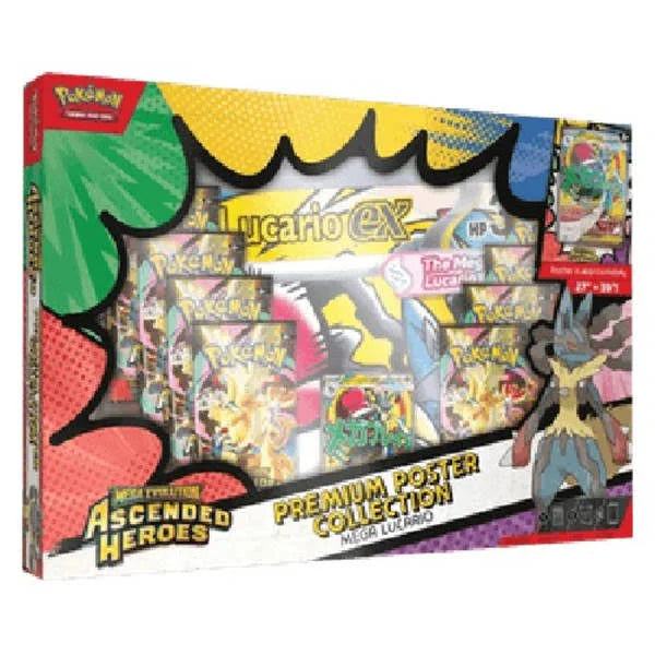 Ascended Heroes Premium Poster Collection - Mega Lucario